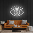 All Eye See Is Money Led Neon Sign Light