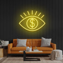 All Eye See Is Money Led Neon Sign Light