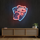 Bear Gamer Artwork Led Neon Sign Light