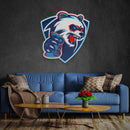 Bear Gamer Artwork Led Neon Sign Light
