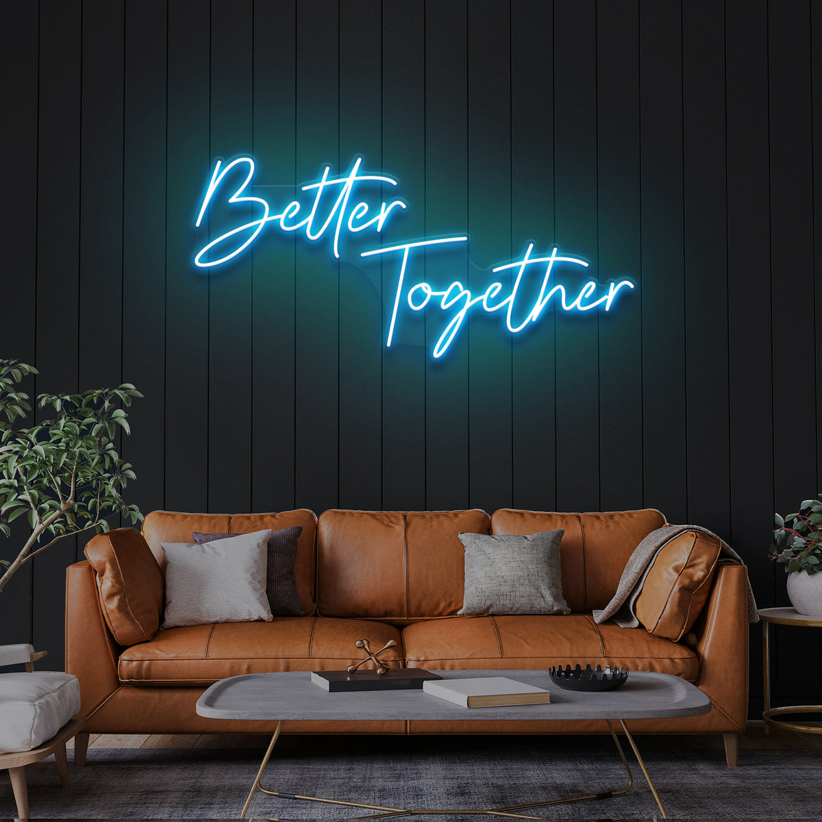 Lovely purchases Bright Better Together 2 Love LED Night Light Sign Room Wall Decor