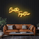 Better Together Led Neon Sign Light, Wedding Neon Sign For Reception, Neon Light Sign For Wedding