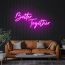 Better Together Led Neon Sign Light, Wedding Neon Sign For Reception, Neon Light Sign For Wedding