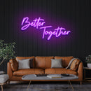 Better Together Led Neon Sign Light, Wedding Neon Sign For Reception, Neon Light Sign For Wedding
