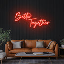 Better Together Led Neon Sign Light, Wedding Neon Sign For Reception, Neon Light Sign For Wedding