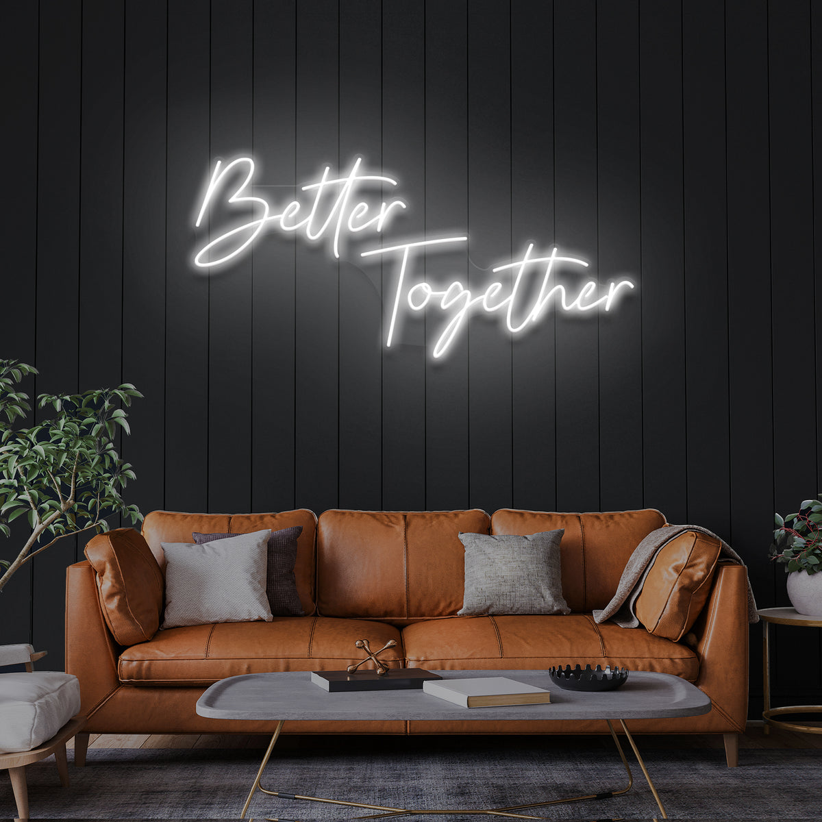 Better Together LED Neon Sign Light for Wedding Decoration