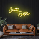 Better Together Led Neon Sign Light, Wedding Neon Sign For Reception, Neon Light Sign For Wedding