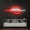 Biting Lipsred Led Neon Sign Light