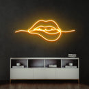Biting Lipsred Led Neon Sign Light