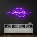 Biting Lipsred Led Neon Sign Light