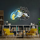 Bulldog Cartoon Artwork Led Neon Sign Light