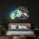 Bulldog Cartoon Artwork Led Neon Sign Light