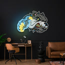 Bulldog Cartoon Artwork Led Neon Sign Light
