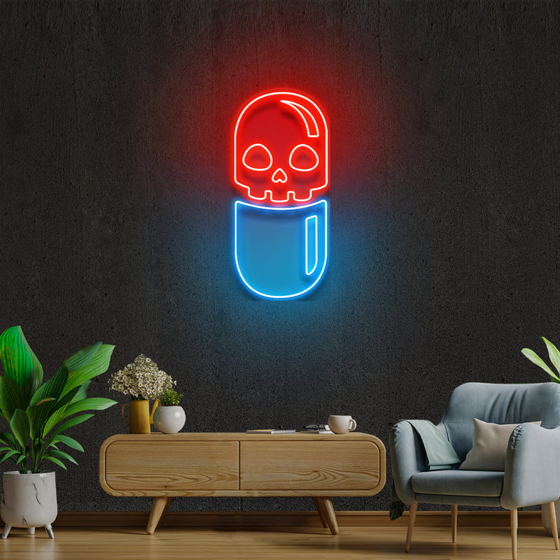 Chill Pill 2 Artwork Led Neon Sign Light