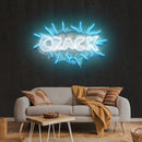 Crack Artwork Led Neon Sign Light