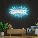 Crack Artwork Led Neon Sign Light