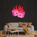 Dice Love Artwork Led Neon Sign Light