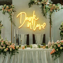 Custom Wedding Neon Sign For Reception, Drunk In Love Neon Sign, Wedding Neon Sign Ideas, Wedding Welcome Sign