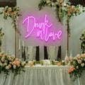 Custom Wedding Neon Sign For Reception, Drunk In Love Neon Sign, Wedding Neon Sign Ideas, Wedding Welcome Sign