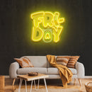 Friday Artwork Led Neon Sign Light