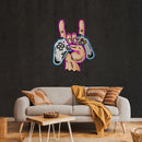 Game Hand Sign Artwork Led Neon Sign Light