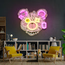 Gangsta Bear Artwork Led Neon Sign Light
