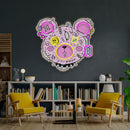 Gangsta Bear Artwork Led Neon Sign Light