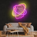 Half face Neon Artwork Led Neon Sign Light