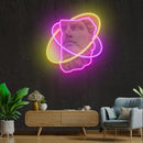 Half face Neon Artwork Led Neon Sign Light