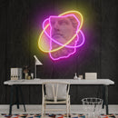 Half face Neon Artwork Led Neon Sign Light