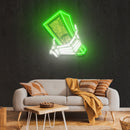 Hand Money Artwork Led Neon Sign Light