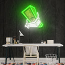 Hand Money Artwork Led Neon Sign Light