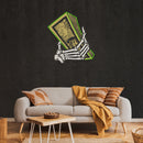 Hand Money Artwork Led Neon Sign Light