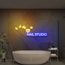 Nail Studio Artwork Led Neon Sign Light, Nail Spa Decoration