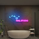 Nail Studio Artwork Led Neon Sign Light, Nail Spa Decoration