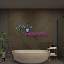 Nail Studio Artwork Led Neon Sign Light, Nail Spa Decoration