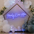 Neon Sign Wedding Backdrop, Happily Even After Led Neon Sign Light, Wedding decoration