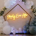Neon Sign Wedding Backdrop, Happily Even After Led Neon Sign Light, Wedding decoration