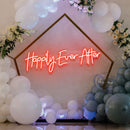 Neon Sign Wedding Backdrop, Happily Even After Led Neon Sign Light, Wedding decoration