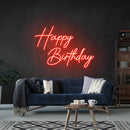 Happy Birthday Led Neon Sign Light