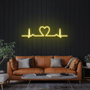 Heart Beat Led Neon Sign Light