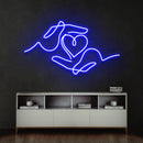 Heart Hand Led Neon Sign Light