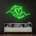 Heart Hand Led Neon Sign Light
