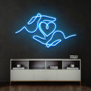 Heart Hand Led Neon Sign Light