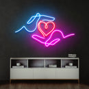 Heart Hand Led Neon Sign Light