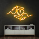 Heart Hand Led Neon Sign Light