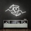 Heart Hand Led Neon Sign Light