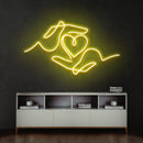 Heart Hand Led Neon Sign Light
