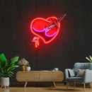 Heart Sword Artwork Led Neon Sign Light