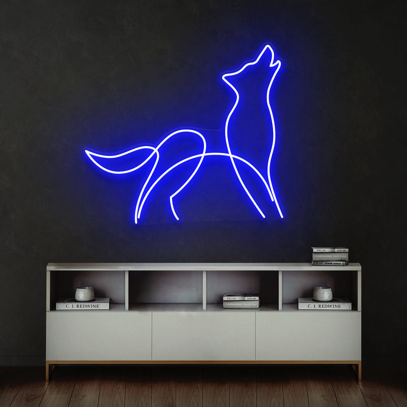 Howling Dog Led Neon Sign Light